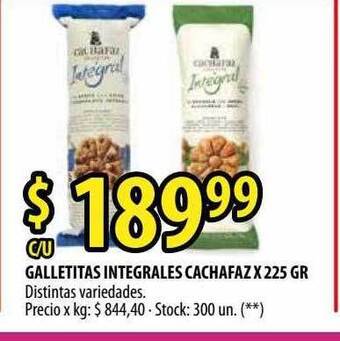 Punto Mayorista Galletitas Integrales Cachafaz oferta
