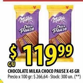 Punto Mayorista Chocolate Milka Choco Pause oferta