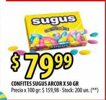 Punto Mayorista Confites Sugus Arcor oferta