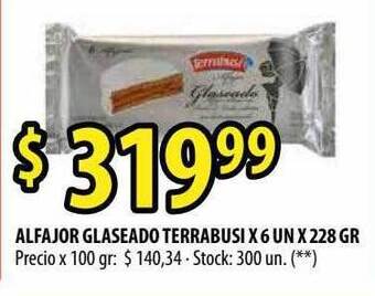 Punto Mayorista Alfajor Glaseado Terrabusi oferta