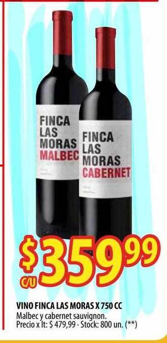 Punto Mayorista Vino Finca Las Moras oferta