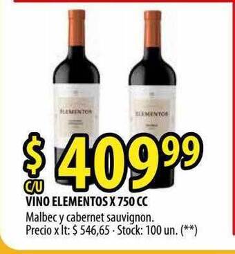 Punto Mayorista Vino Elementos oferta