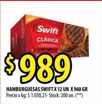 Punto Mayorista Hamburguesas Swift oferta