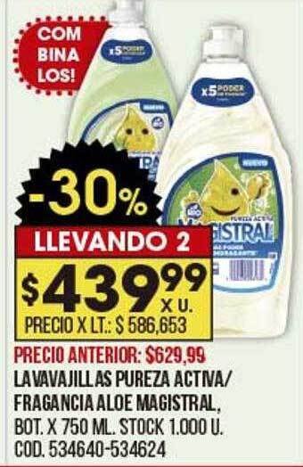 Coto Lavavajillas Pureza Activa Fragancia Aloe Magistral oferta