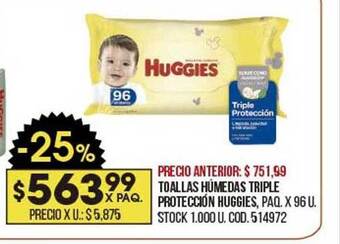 Coto Toallas Húmedas Triple Protección Huggies oferta