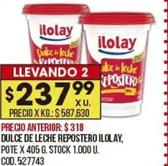 Coto Dulce De Leche Repostero Ilolay oferta