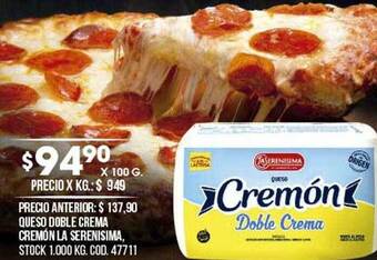 Coto Queso Doble Crema Cremón La Serenisima oferta