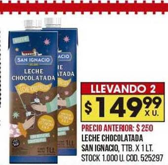 Coto Leche Chocolatada San Ignacio oferta