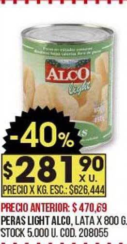 Coto Peras Light Alco oferta