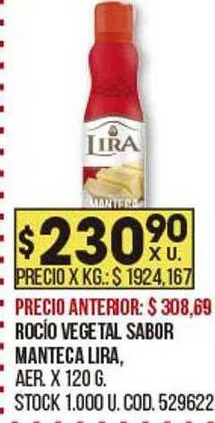 Coto Rocío Vegetal Sabor Manteca Lira oferta