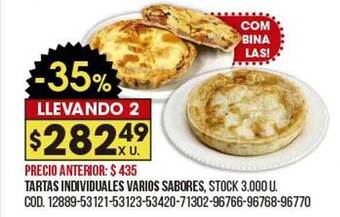 Coto Tartas Individuales Varios Sabores oferta