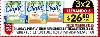 Coto Polvo Para Preparar Bebida Analcohólica Dietética Artificial Clight oferta