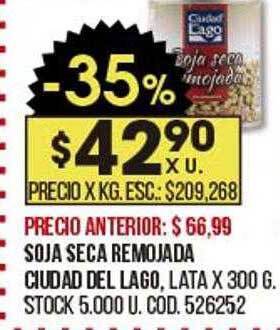 Coto Soja Seca Remojada Ciudad Del Lago oferta