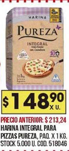 Coto Harina Integral Para Pizzas Pureza oferta
