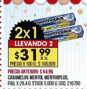Coto Caramelos Mentol Menthoplus oferta