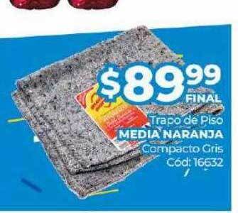 Diarco Trapo De Piso Media Naranja Compacto Gris oferta