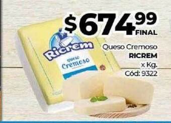 Diarco Queso Cremoso Ricrem oferta
