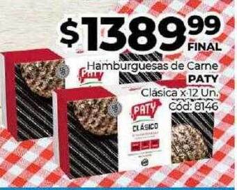 Diarco Hamburguesas De Carne Paty Clásica oferta