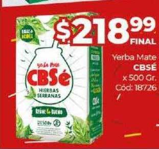Diarco Yerba Mate Cbsé oferta