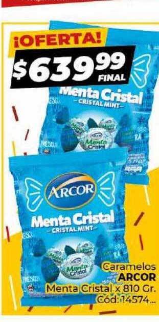 Diarco Caramelos Arcor Menta Cristal oferta