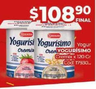 Diarco Yogur Yogurísimo Cremix oferta