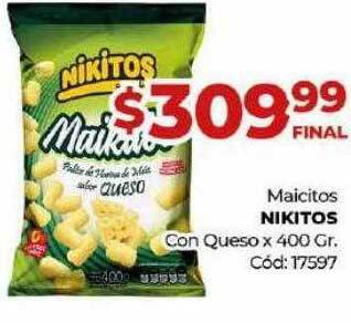 Diarco Maicitos Nikitos Con Queso oferta