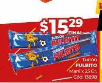 Diarco Turrón Fulbito oferta
