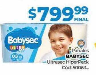 Pañales Babysec Ultrasec Hiperpack