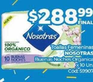 Diarco Toallas Femeninas Nosotras Buenas Noches Organica oferta