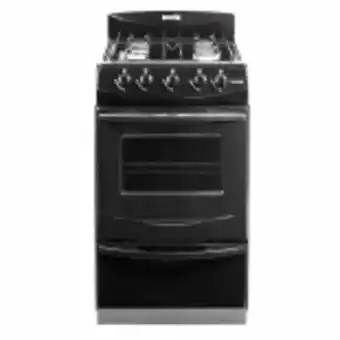 Novogar Cocina candor negra 50cm 4 hornallas gas natural escorial oferta