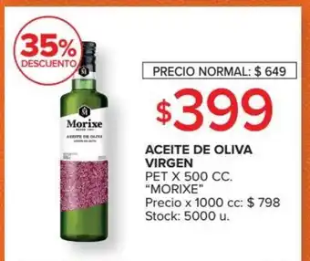 Carrefour Market Morixe Aceite De Oliva Virgen Pet x 500cc oferta