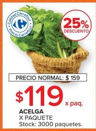 Carrefour Market Acelga x Paquete oferta