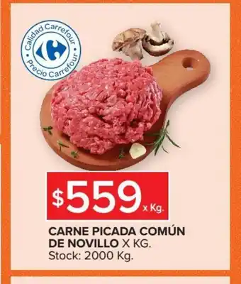 Carrefour Market Carne Picada Común De Novillo x kg oferta