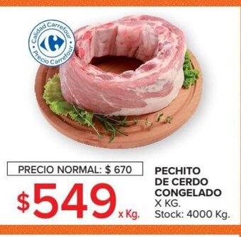Carrefour Market Pechito De Cerdo Congelado x kg oferta