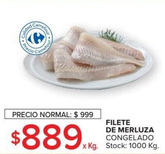 Carrefour Market Filete De Merluza Congelado oferta