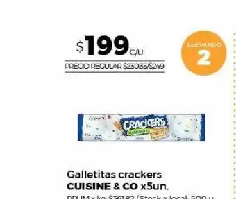 Jumbo Galletitas Crackers Cuisine & Co oferta
