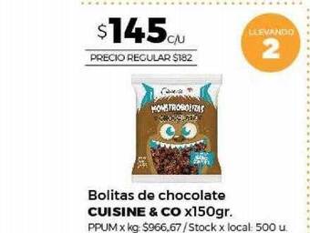 Jumbo Bolitas De Chocolate Cuisine & Co oferta
