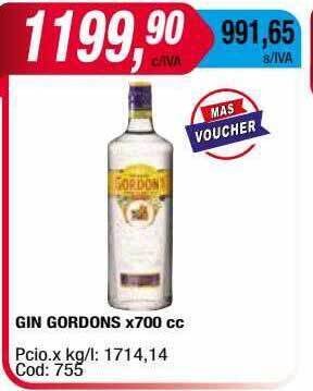 Maxiconsumo Gin Gordons oferta