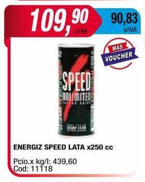 Maxiconsumo Energiz Speed Lata oferta