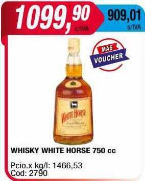 Maxiconsumo Whisky White Horse oferta