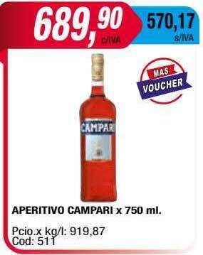 Maxiconsumo Aperitivo Campari oferta