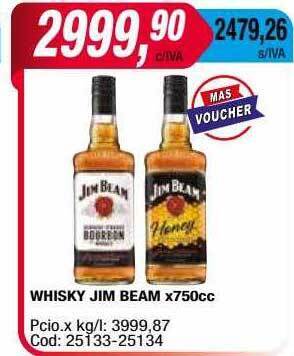 Maxiconsumo Whisky Jim Beam oferta