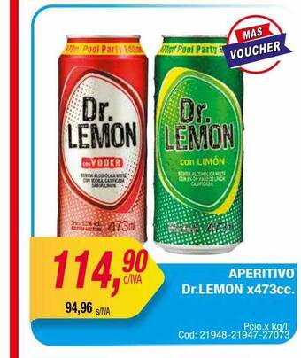 Maxiconsumo Aperitivo Dr Lemon oferta