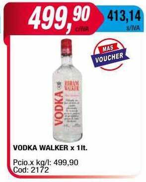 Maxiconsumo Vodka Walker oferta