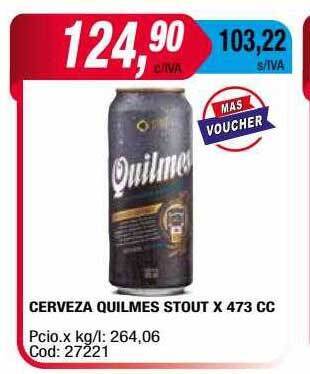 Maxiconsumo Cerveza Quilmes Stout oferta