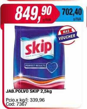 Maxiconsumo Jab Polvo Skip oferta