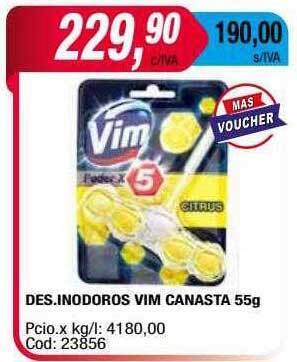 Maxiconsumo Des Inodoros Vim Canasta oferta