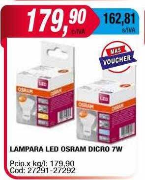 Maxiconsumo Lampara Led Osram Dicro 7w oferta
