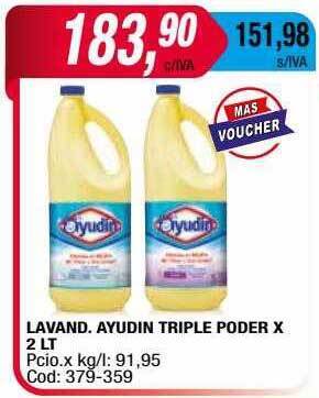 Maxiconsumo Lavand Ayudin Triple Poder oferta