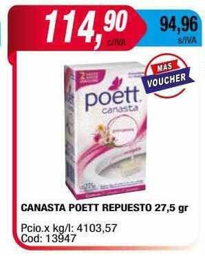 Maxiconsumo Canasta Poett Repuesto oferta